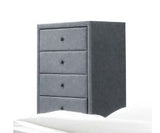 Acme - Saveria Chest 25666 Two Tone Gray Synthetic Leather