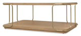 Banyon Bay Rectangle Coffee Table Desert Oak / Gold - Light Brown / Gold by Hooker Furniture - View 4