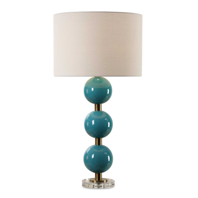 Palawan Blue Glaze Table Lamp by Uttermost - View 1