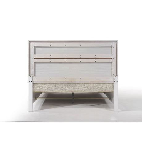 Acme - Naima EK Bed W/Storage 25767EK White Finish