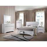 Acme - Naima Queen Bed W/Storage 25770Q White Finish