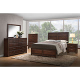 Acme - Oberreit Queen Bed 25790Q Walnut Finish