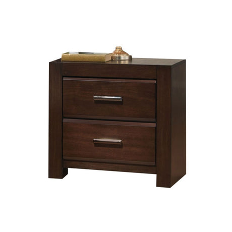 Acme - Oberreit Nightstand 25793 Walnut Finish