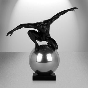 Equilibrium Structure // Matte Black and Semi Chrome  | Finesse - sold by Home Elegance USA