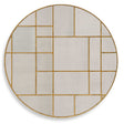 Geometric Round Mirror - Light Brown by Uttermost - View 1