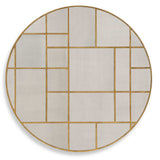 Geometric Round Mirror - Light Brown by Uttermost - View 1