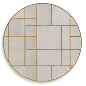 Geometric Round Mirror - Light Brown by Uttermost - View 1