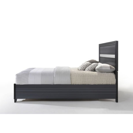 Acme - Naima EK Bed W/Storage 25897EK Black Finish