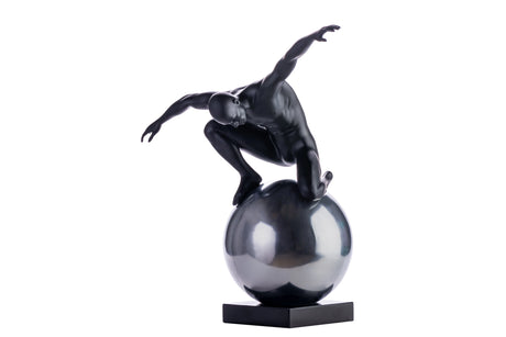Equilibrium Structure // Matte Black and Semi Chrome  | Finesse - sold by Home Elegance USA