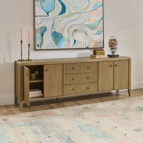 Reed Large Entertainment Base - Driftwood Oak | Flexsteel