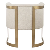 Bellina Plush Barrel Chair - Gold by Uttermost - View 6