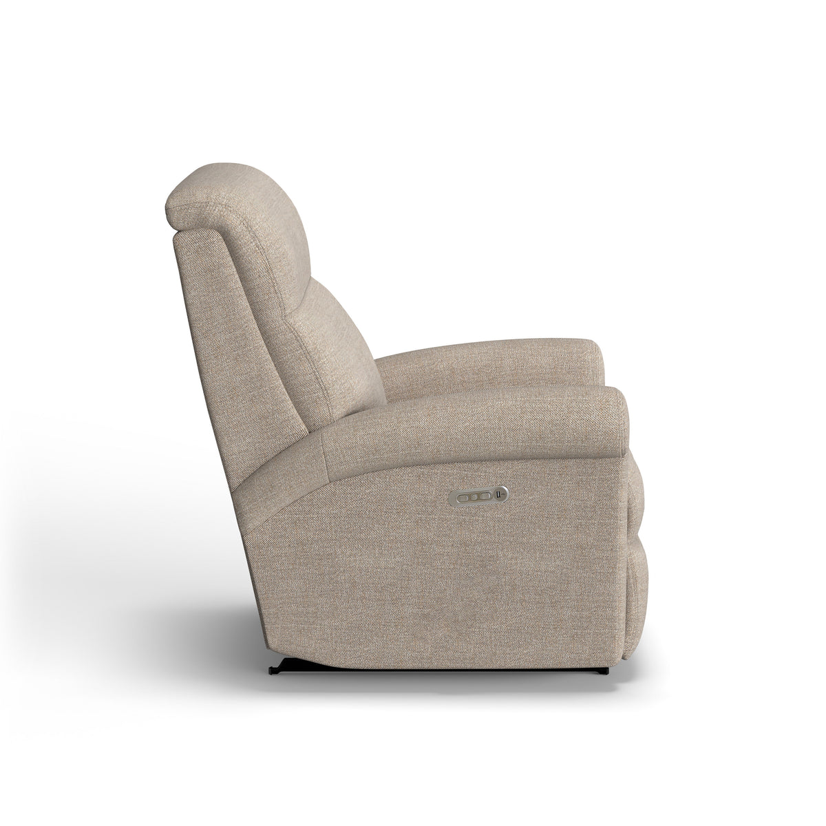 Davis Transitional Fabric Power Recliner With Power Headrest | Flexsteel