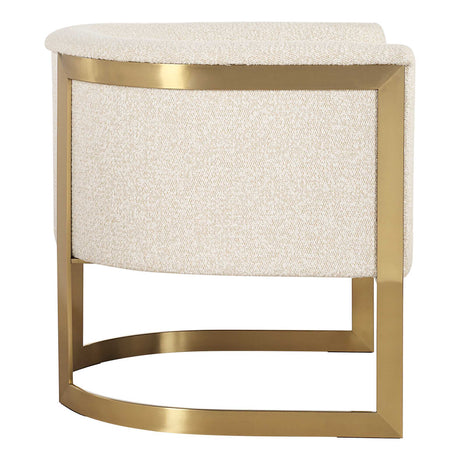 Bellina Plush Barrel Chair - Gold by Uttermost - View 5