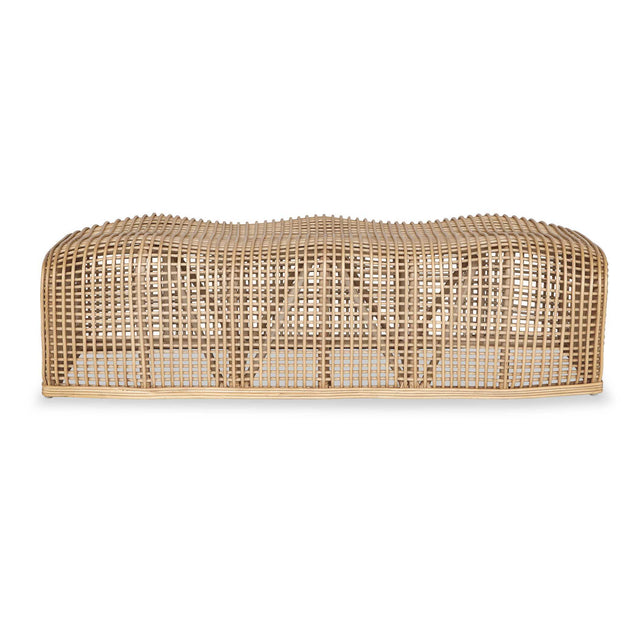 Tino Rattan Bench Woodtone - Light Brown by Uttermost - View 1