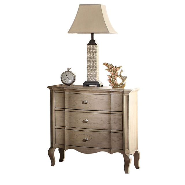 Acme - Chelmsford Nightstand 26053 Antique Taupe Finish