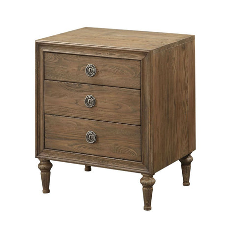 Acme - Inverness Nightstand 26093 Reclaimed Oak Finish