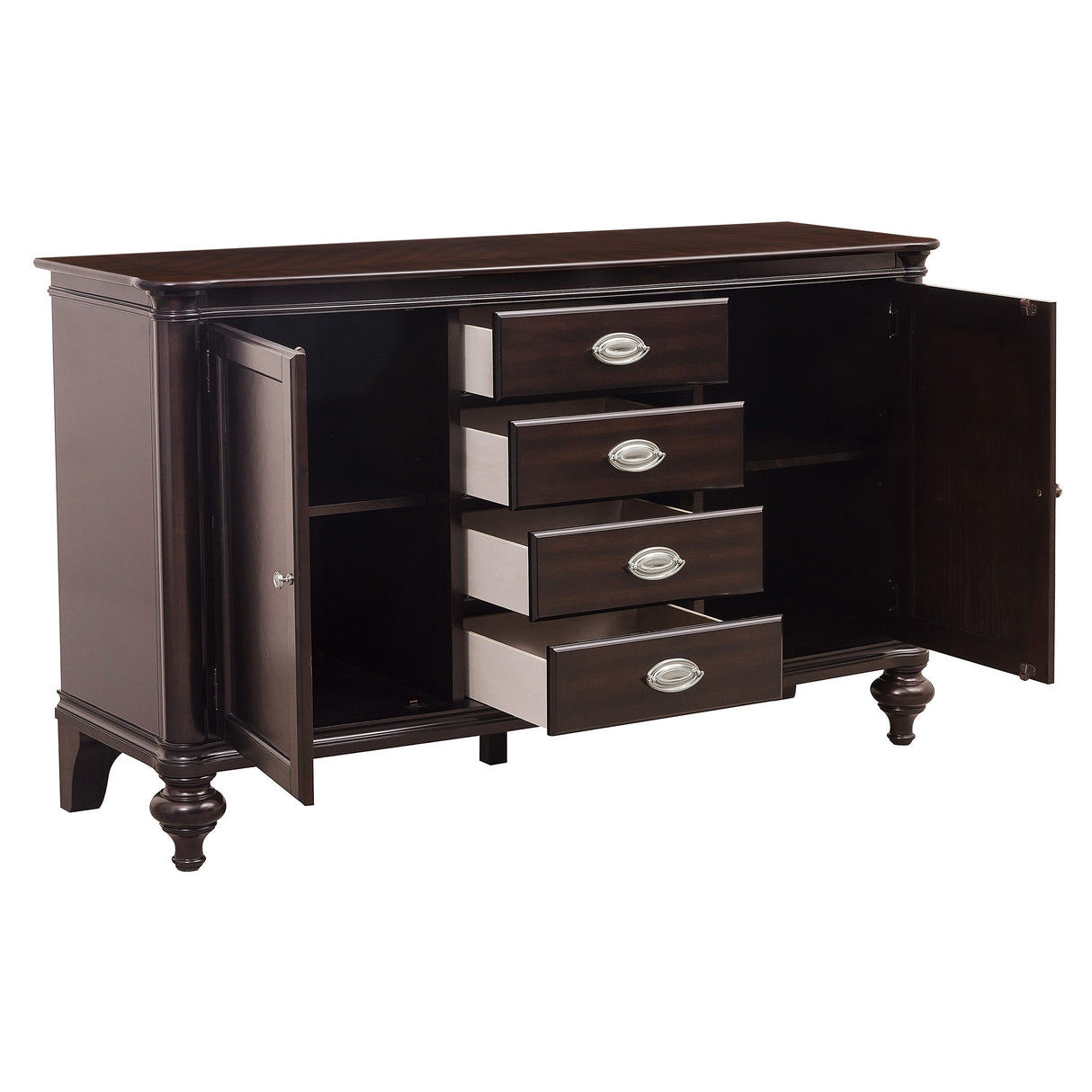 Marston Dining Sideboard | Dark Cherry Finish | Homelegance - sold by Home Elegance USA