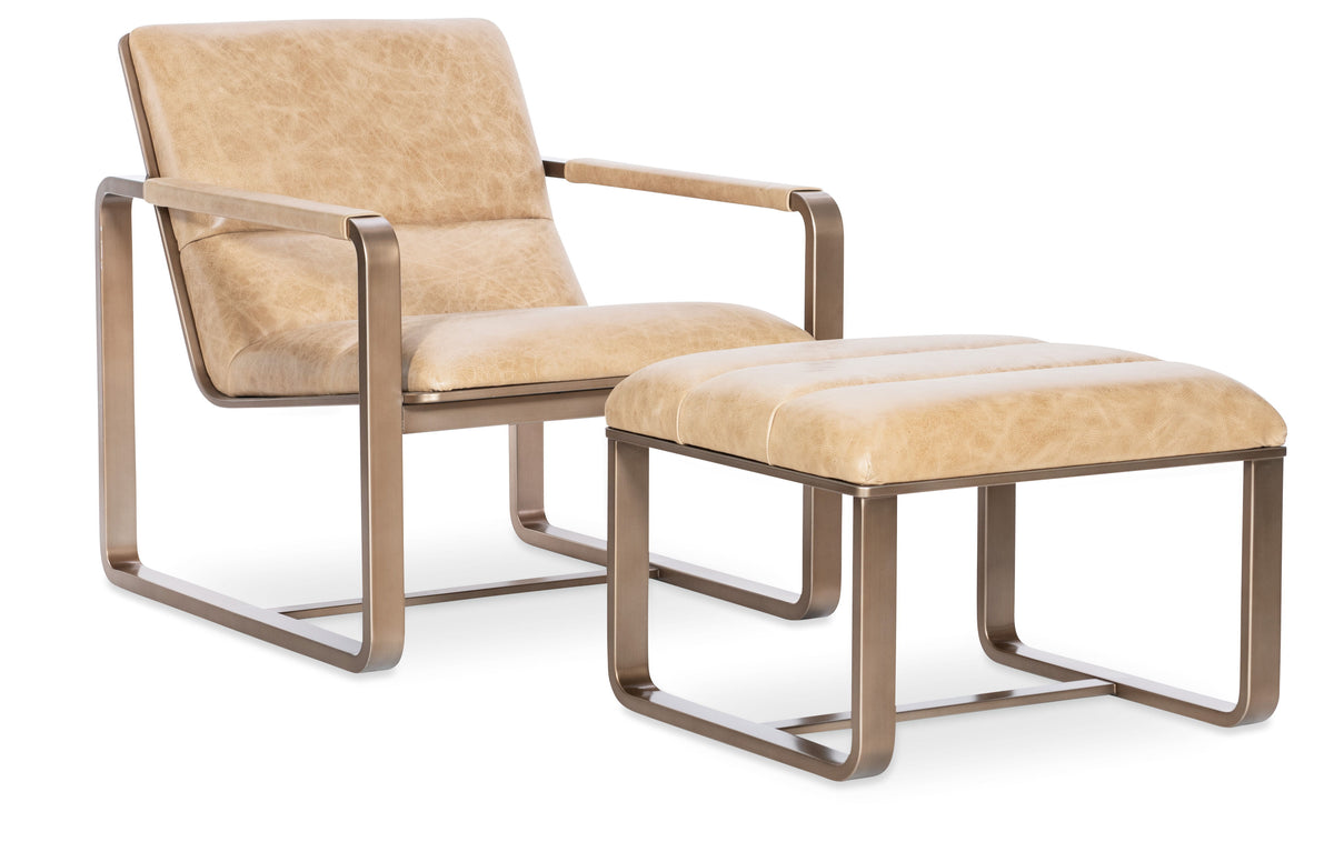 Cooper Lounge Chair - Light Brown by Hooker Furniture - View 3