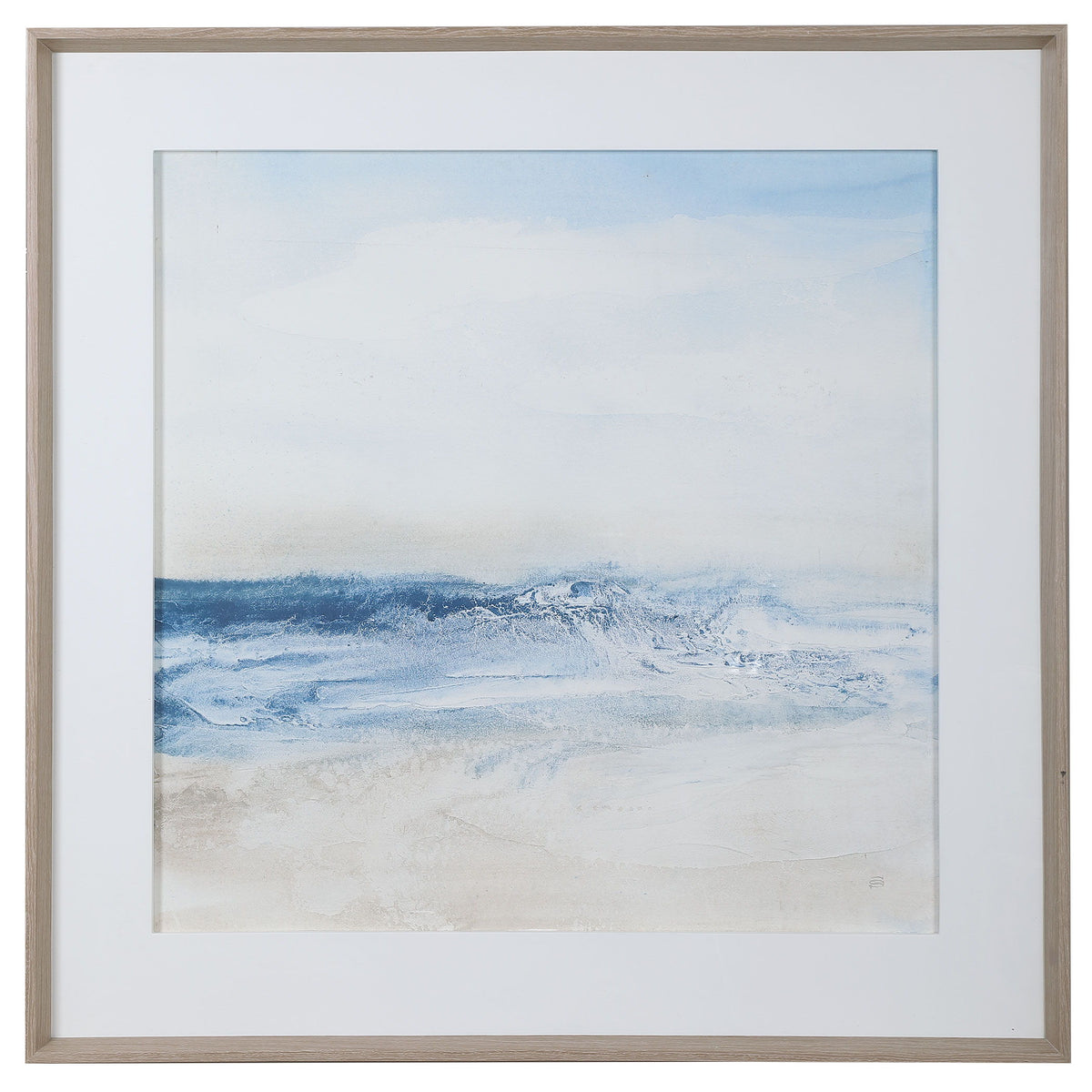 Surf And Sand Framed Print - Blue / Beige by Uttermost - View 1