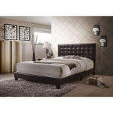 Acme - Masate Queen Bed 26350Q Espresso Synthetic Leather