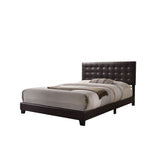 Acme - Masate Queen Bed 26350Q Espresso Synthetic Leather