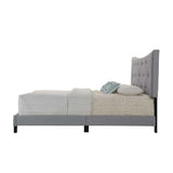 Acme - Venacha Queen Bed 26360Q Gray Fabric