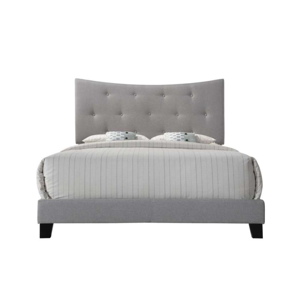 Acme - Venacha Queen Bed 26360Q Gray Fabric