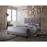 Acme - Venacha Queen Bed 26360Q Gray Fabric