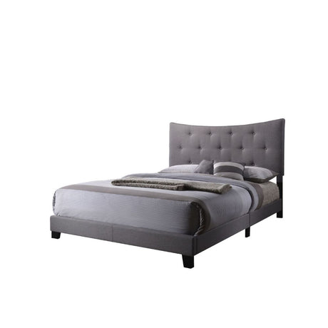 Acme - Venacha Queen Bed 26360Q Gray Fabric