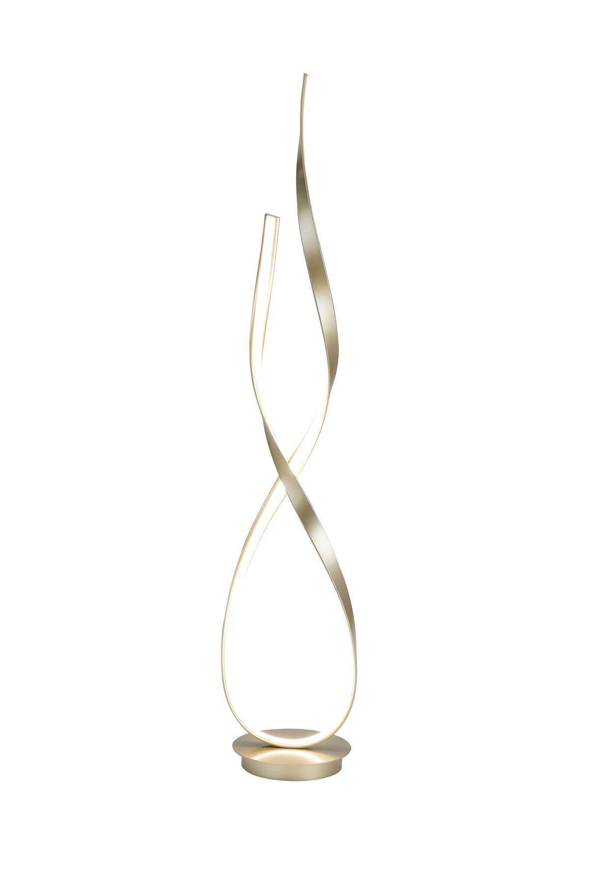 Vienna LED 55" Tall Floor Lamp // Sandy Gold  | Finesse - Home Elegance USA