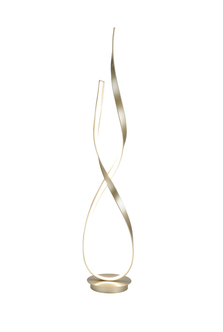 Vienna LED 55" Tall Floor Lamp // Sandy Gold  | Finesse - Home Elegance USA