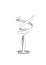 Munich Silver Table Lamp // LED Strip & Touch Dimmer  | Finesse