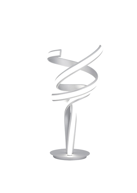 Munich Silver Table Lamp // LED Strip & Touch Dimmer  | Finesse - sold by Home Elegance USA