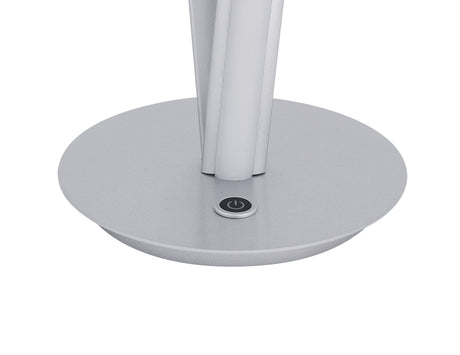 Munich Silver Table Lamp // LED Strip & Touch Dimmer  | Finesse - sold by Home Elegance USA