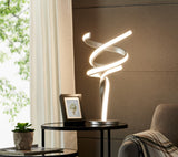 Munich Silver Table Lamp // LED Strip & Touch Dimmer  | Finesse