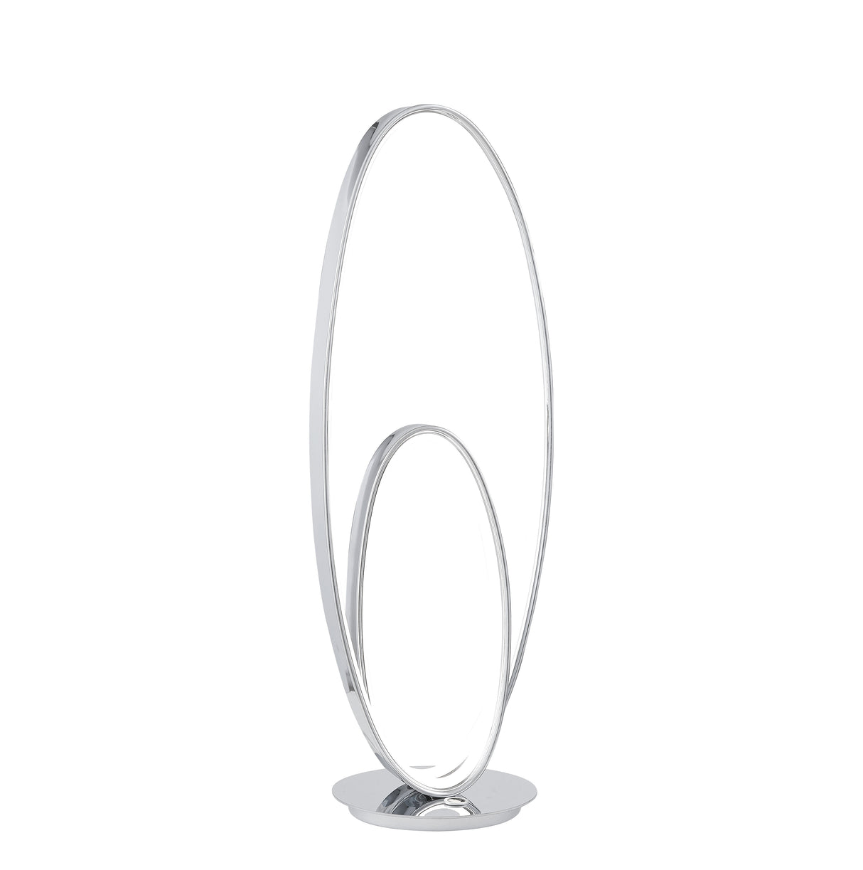 Milan Chrome Table Lamp // LED Strip & Touch Dimmer  | Finesse - Home Elegance USA