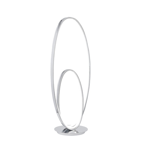 Milan Chrome Table Lamp // LED Strip & Touch Dimmer  | Finesse - Home Elegance USA