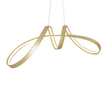 Bucharest Integrated LED Chandelier // Sandy Gold  | Finesse -  Home Elegance USA