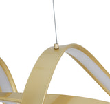 Bucharest Integrated LED Chandelier // Sandy Gold  | Finesse -  Home Elegance USA