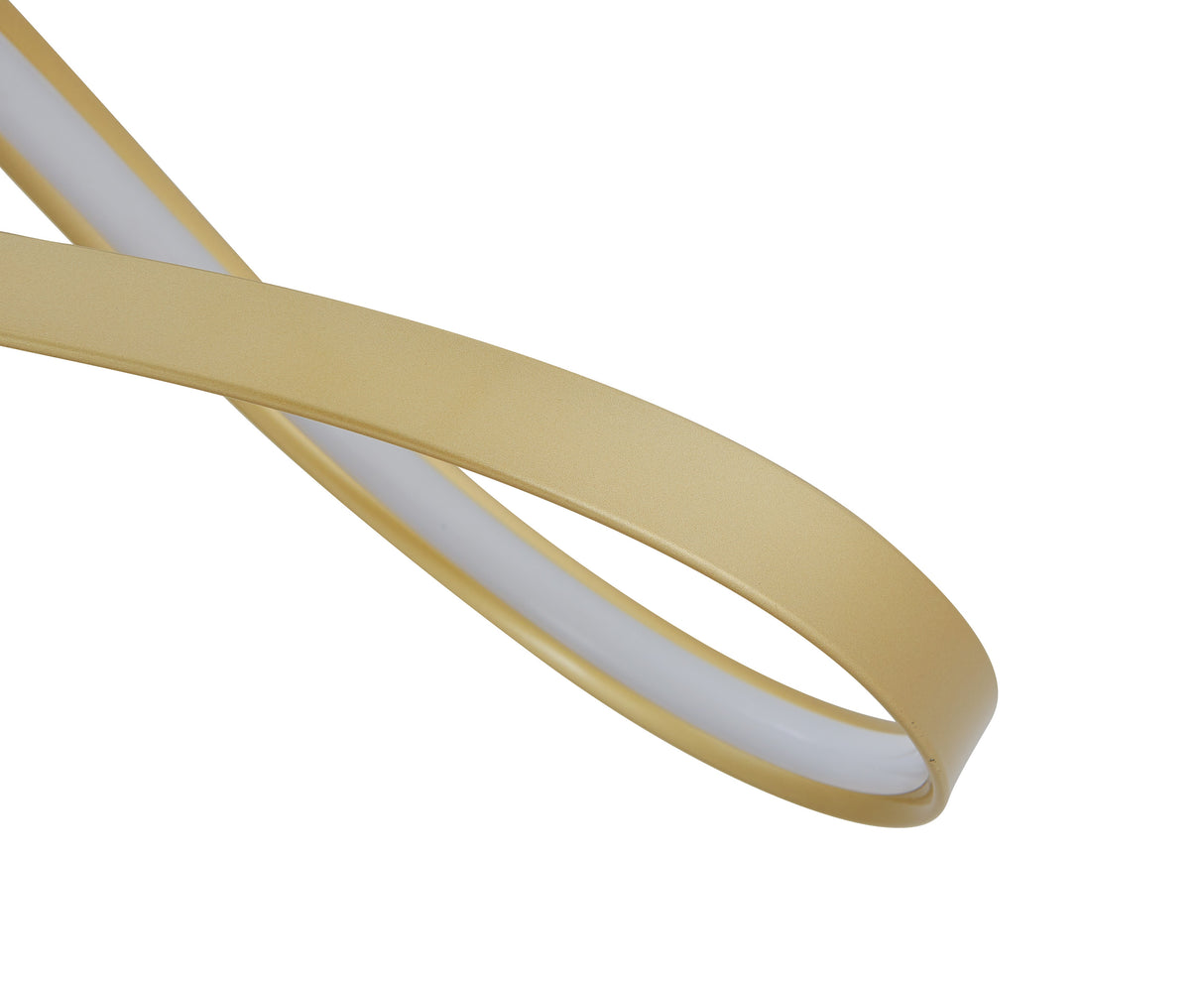 Bucharest Integrated LED Chandelier // Sandy Gold  | Finesse -  Home Elegance USA