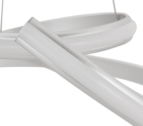 Oslo LED Adjustable Chandelier // Silver  | Finesse -  Home Elegance USA