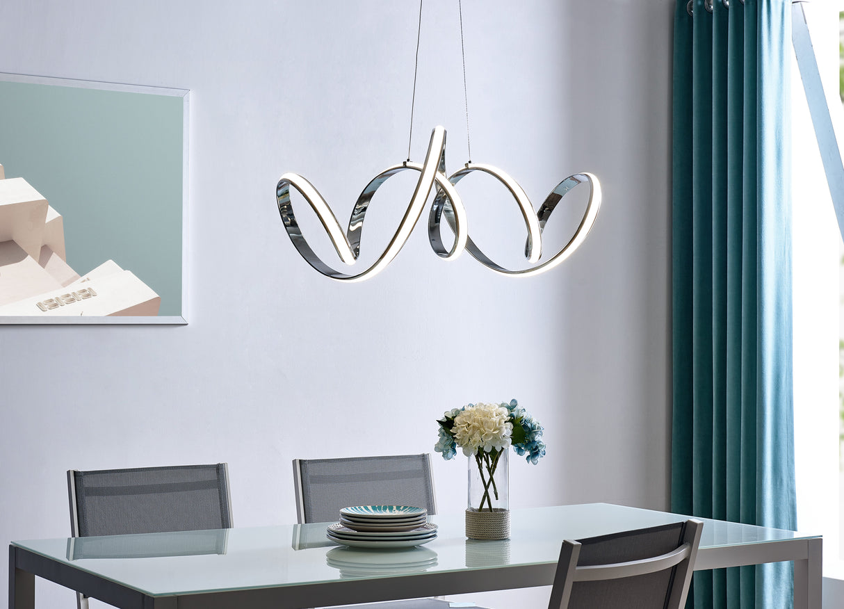 Seville LED Chandelier // Chrome  | Finesse -  Home Elegance USA