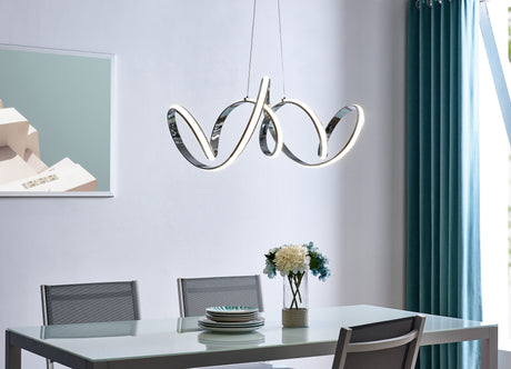Seville LED Chandelier // Chrome  | Finesse -  Home Elegance USA