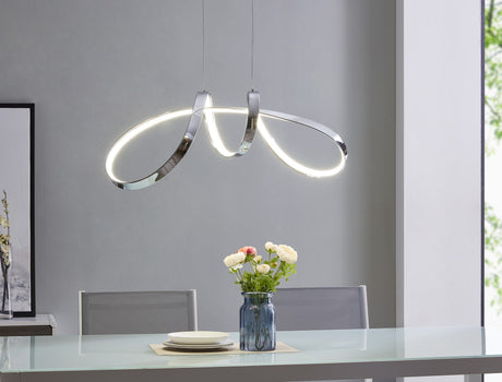 Lisbon LED Chandelier // Chrome  | Finesse - Home Elegance USA