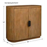 Newell Wood 2 Door Cabinet Natural - Light Brown by Uttermost - View 9