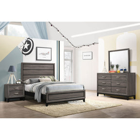 Cabrillo Grey Oak 4-piece Full Bedroom Set