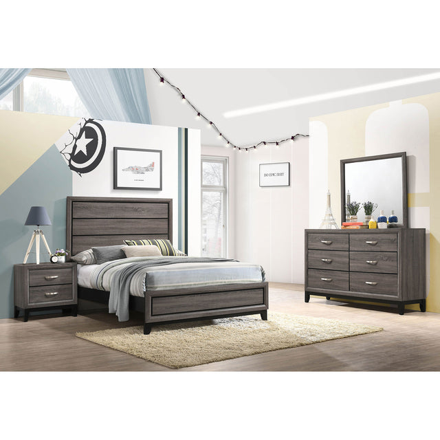 Cabrillo Grey Oak 4-piece Full Bedroom Set