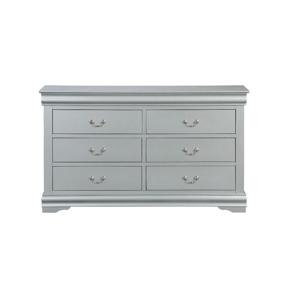 Acme - Louis Philippe III Dresser 26705 Platinum Finish