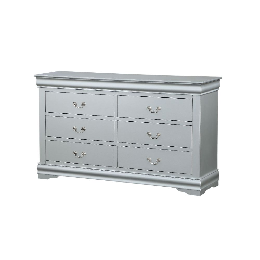 Acme - Louis Philippe III Dresser 26705 Platinum Finish