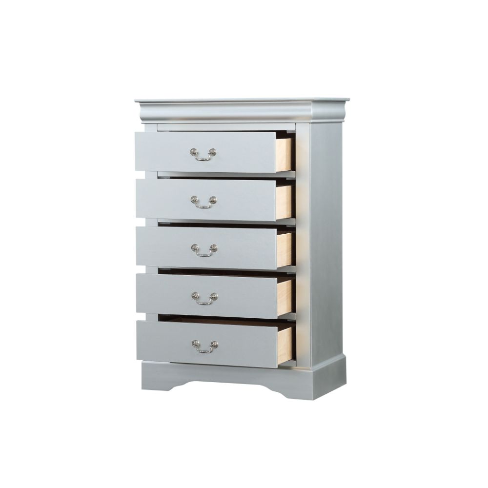 Acme - Louis Philippe Chest 26736 Platinum Finish